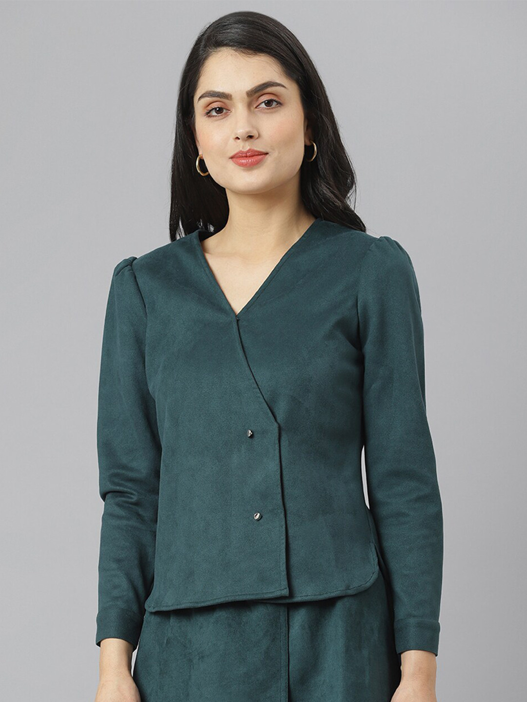 am ma Green Regular Top