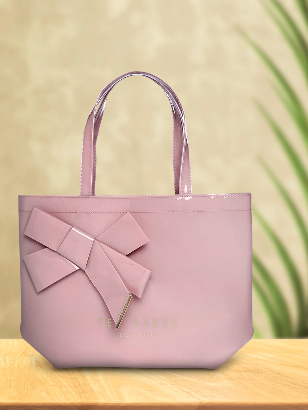 Ted Baker Pink Shopper Handheld Bag with Bow Detail