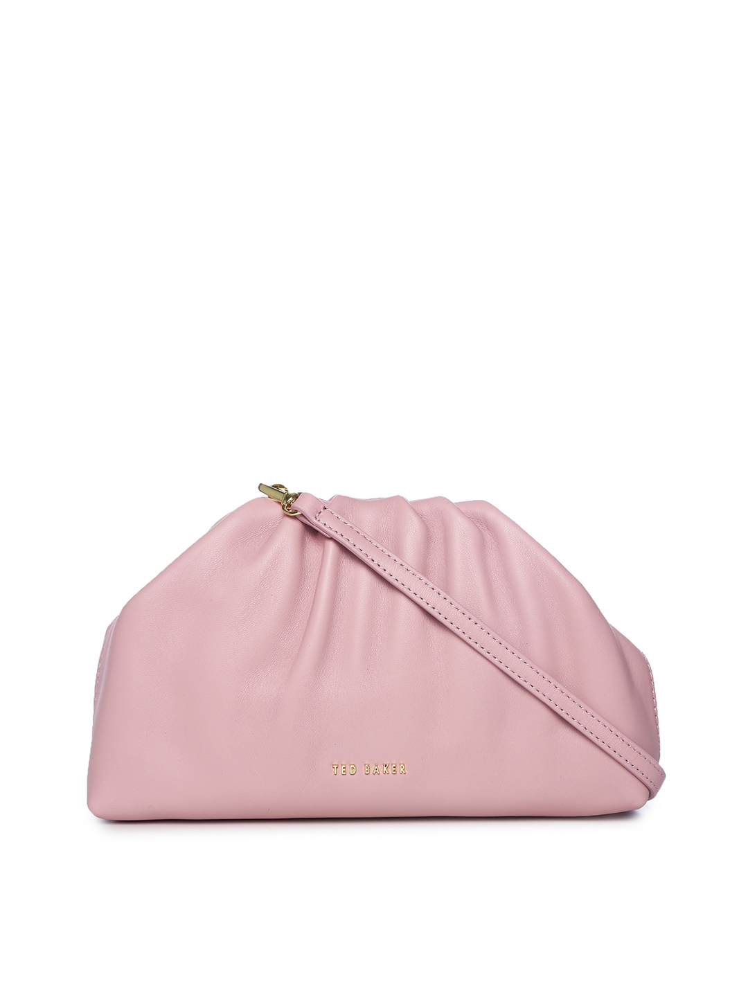 Ted Baker Pink Leather Structured Hobo Bag
