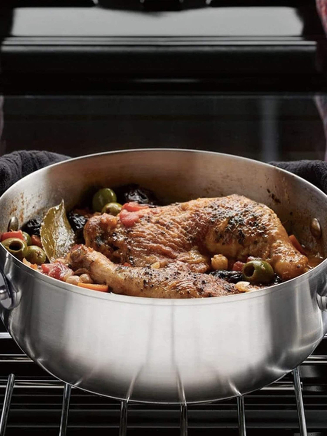 MEYER Silver-Toned Select Stainless Steel Sauteuse 24 cm Cooking Pot 2.4 L