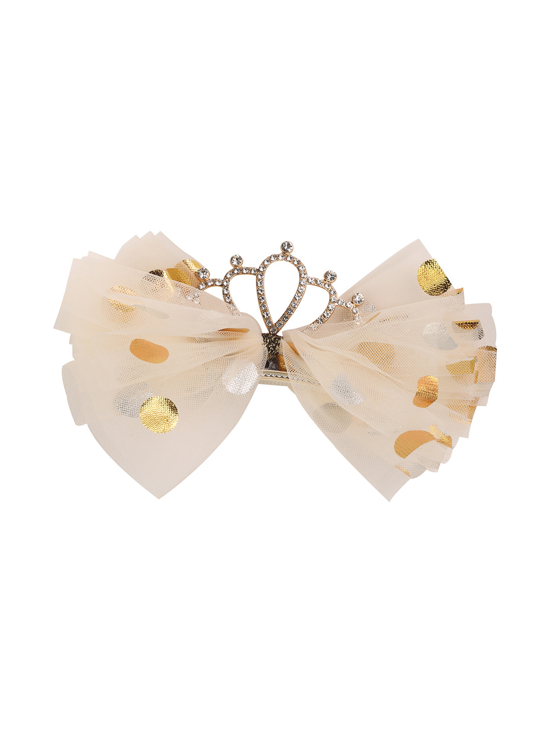 Yellow Bee Girls White & Yellow Alligator Hair Clip
