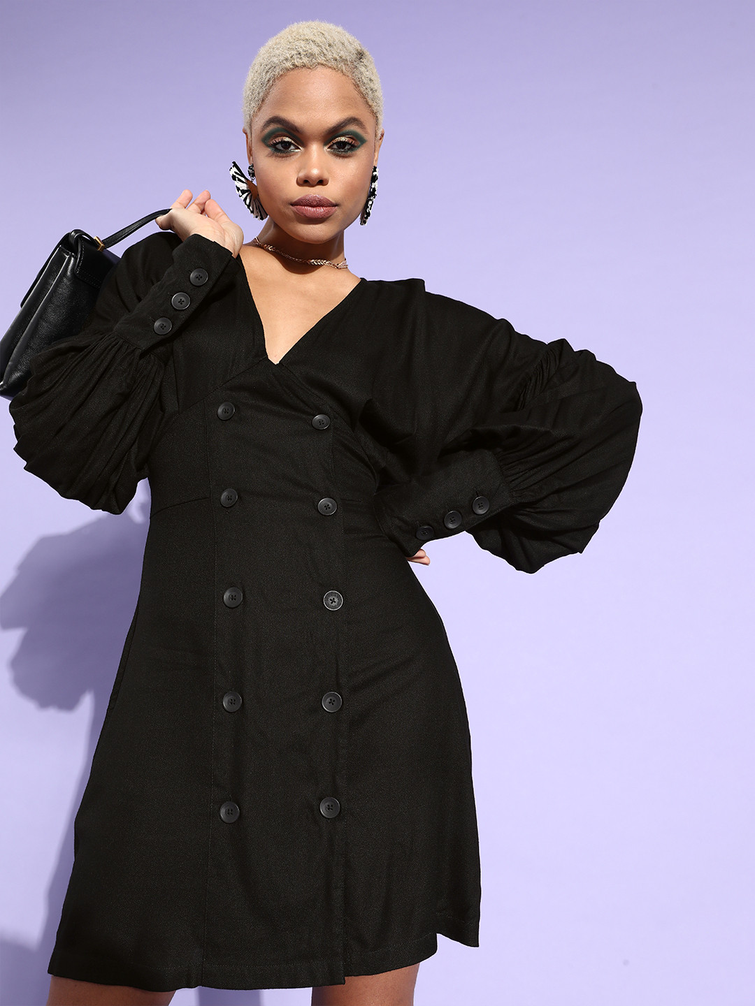 EVERYDAY by ANI Black Blazer Dress