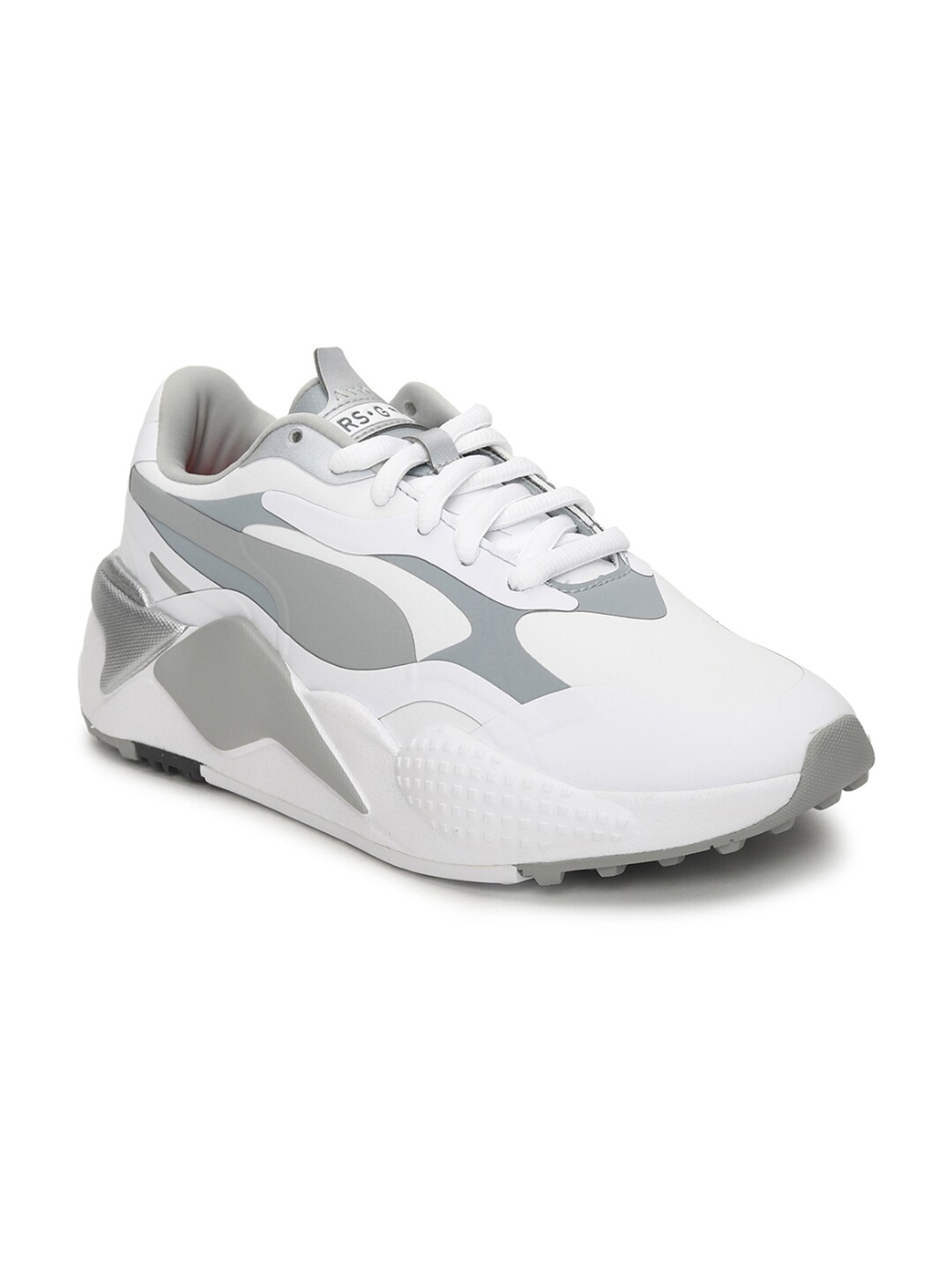 Puma Women White   Grey Colourblocked Golf Shoes