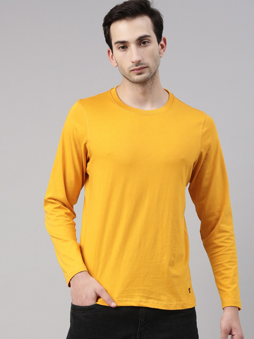 Bushirt Men Mustard Yellow T-shirt