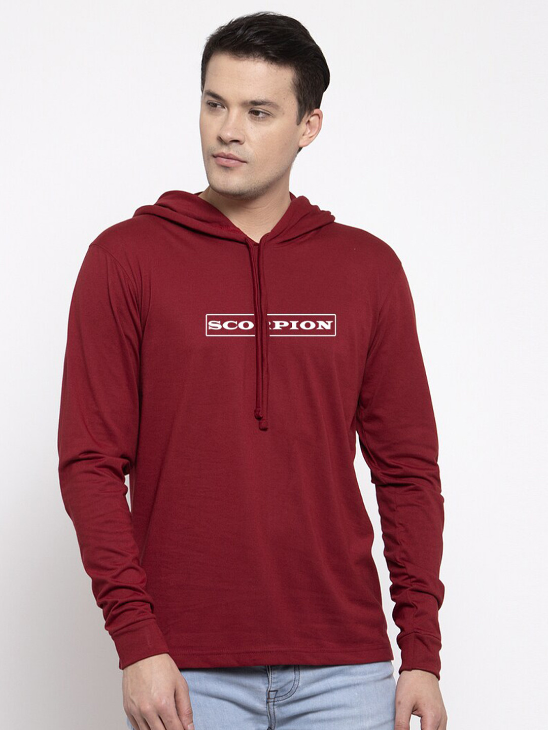 Friskers Men Maroon T-shirt