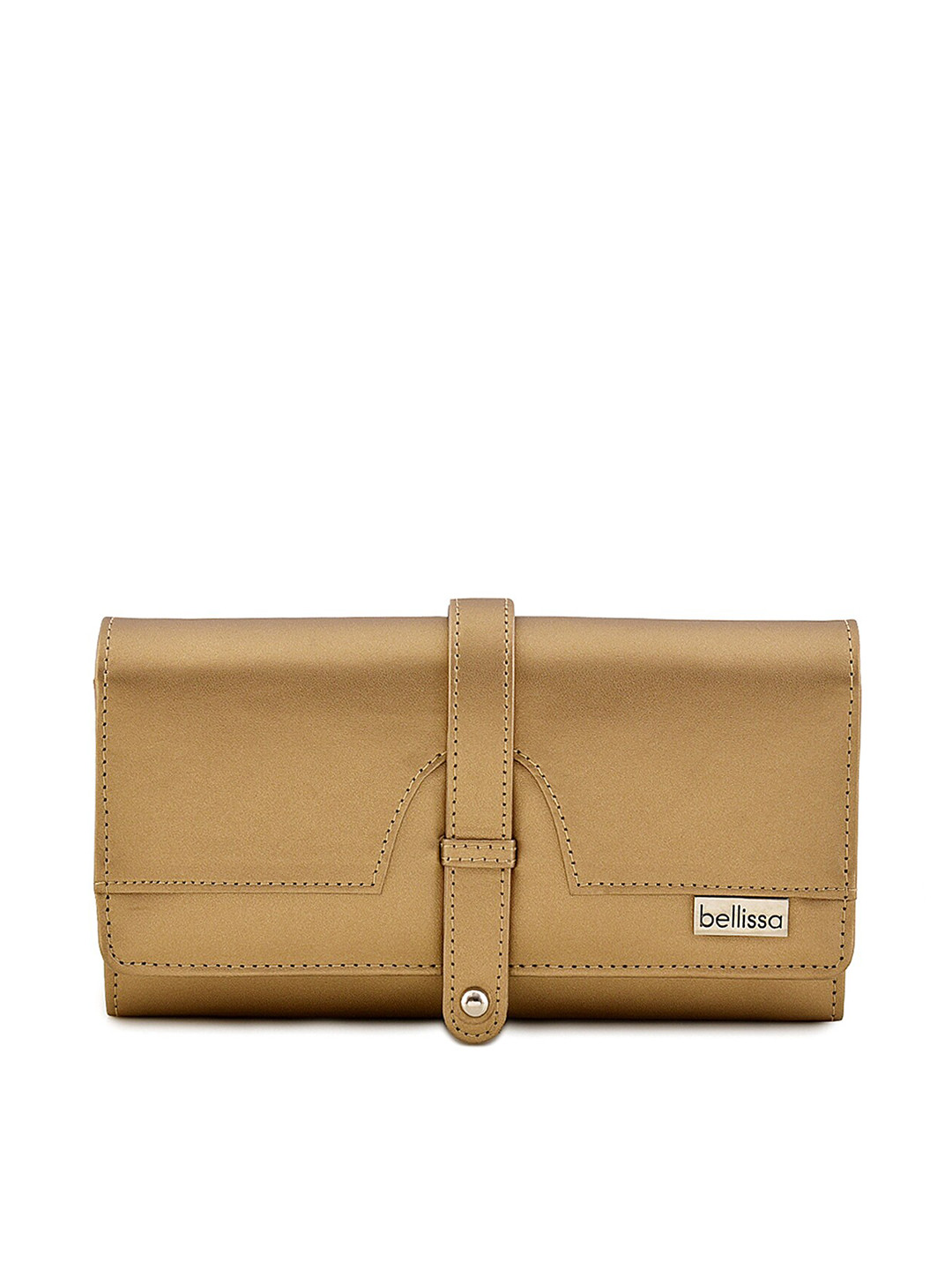 Bellissa Women Copper-Toned PU Two Fold Wallet