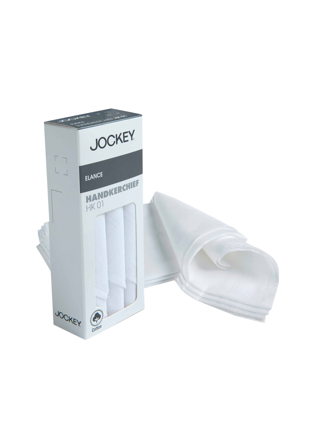 Jockey Pack of 3 Super Combed Cotton Handkerchief with Stay Fresh Properties-HK01