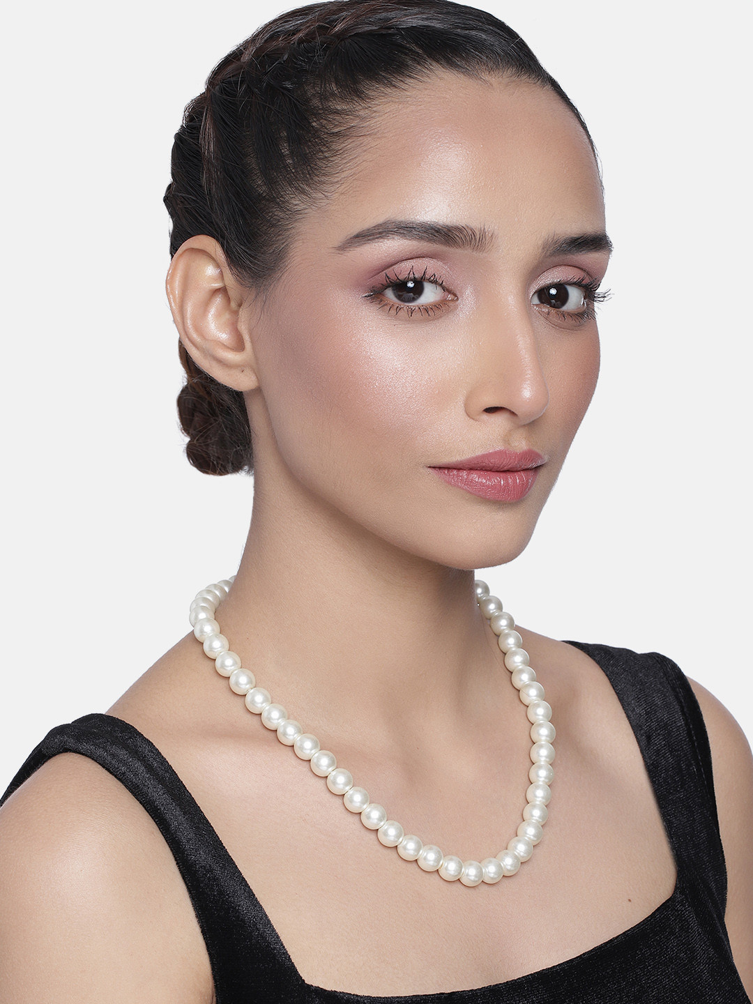 Estele Gold-Toned & White Gold-Plated Necklace