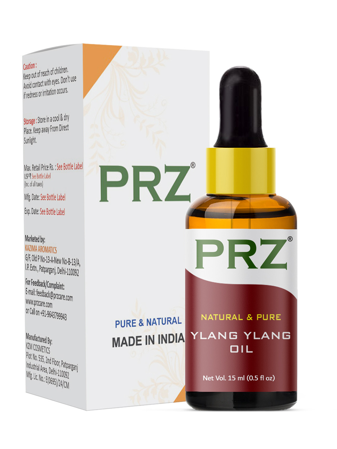 PRZ Ylang Ylang Essential Oil - 15 ml