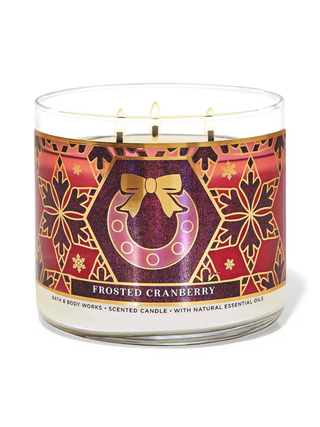 Bath & Body Works Frosted Cranberry 3-Wick Scented Candle 411G