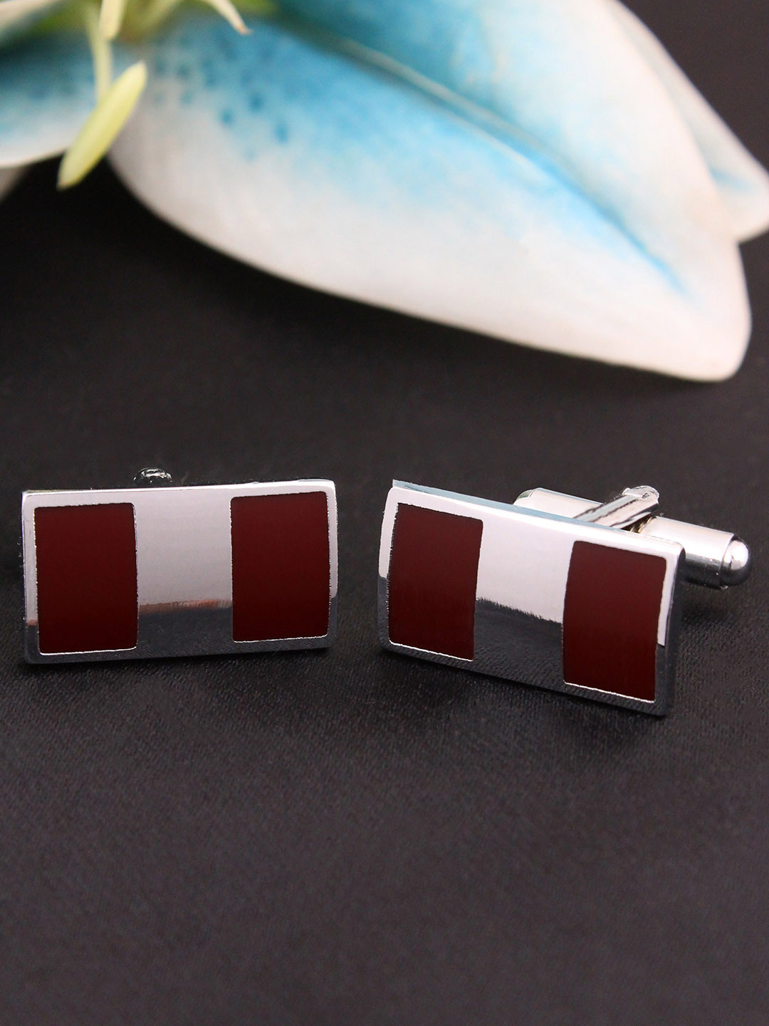 Kavove Brown & Steel Cufflink