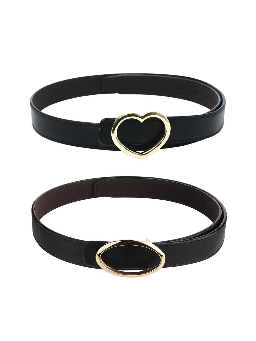 Kastner Women Black Pack Of 2 Stylish Belt