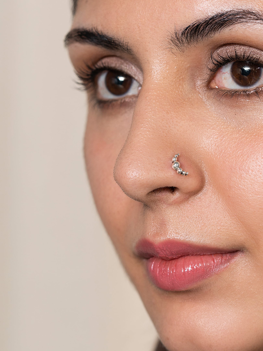 SHAYA Oxidised Silver-Plated Handcrafted Nosepin
