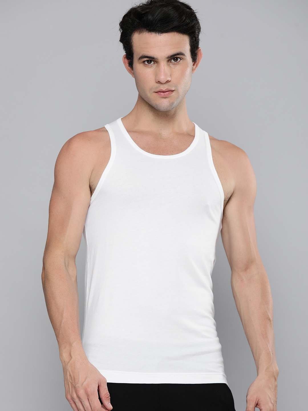 Levis Men White Solid Innerwear Vests #012  VEST
