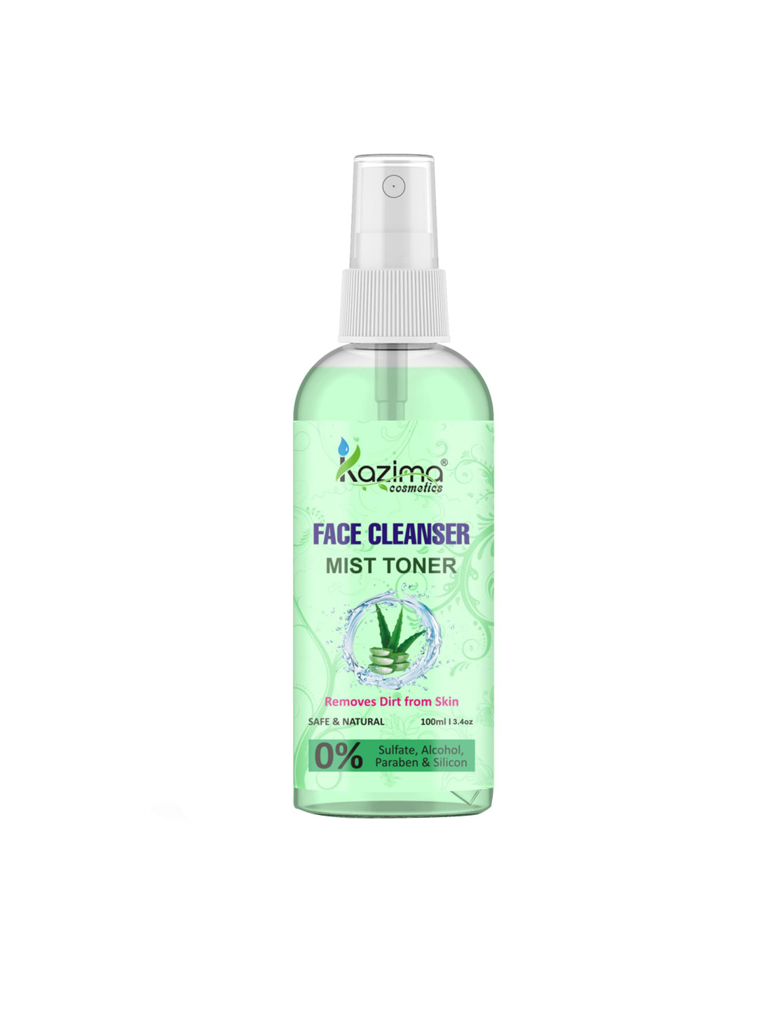 KAZIMA Green Face Cleanser Mist Toner -100 ml