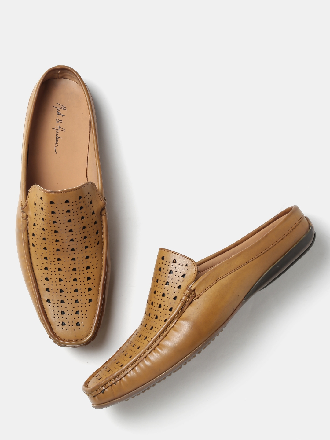 Buy Mast Harbour Men Tan Brown Cut Out Loafers Casual Shoes for Men 1601537 Myntra