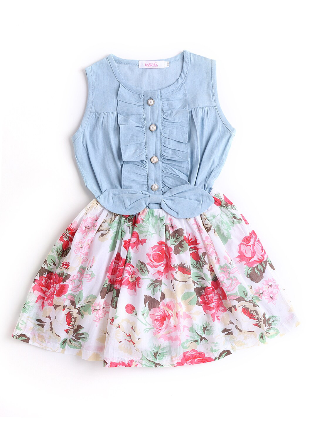 Hopscotch Blue & White Floral Dress