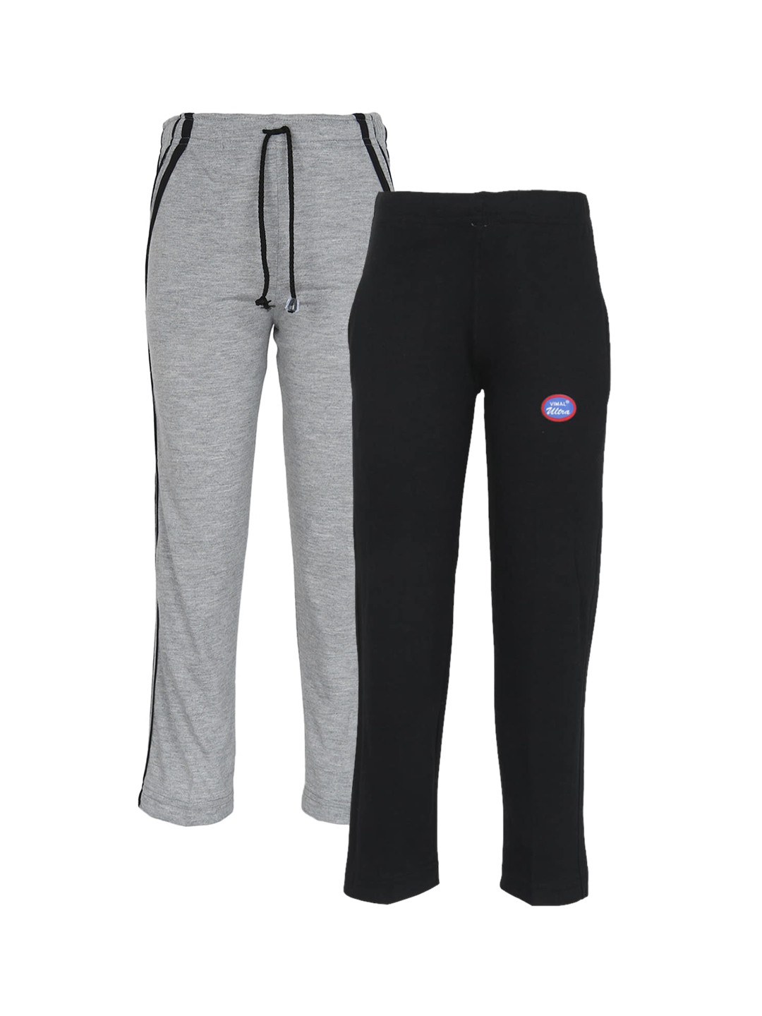 MACK JONNEY Pack of 2 Kids Black & Grey Track Pants