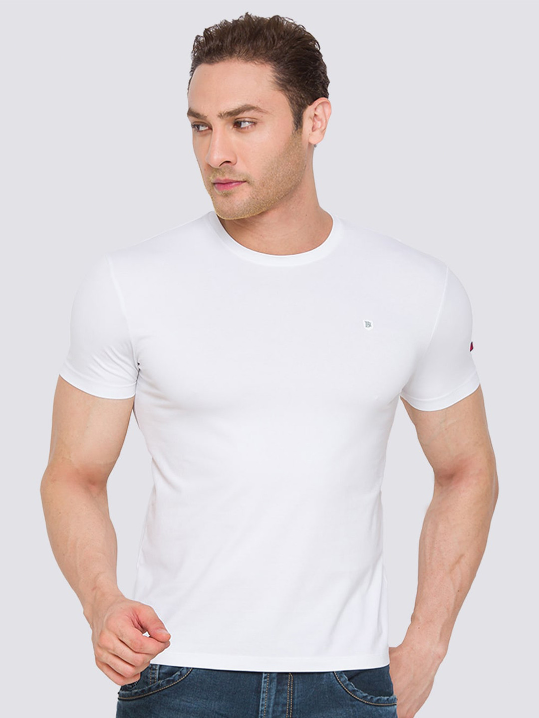 Being Human Men White Cut Outs T-shirt