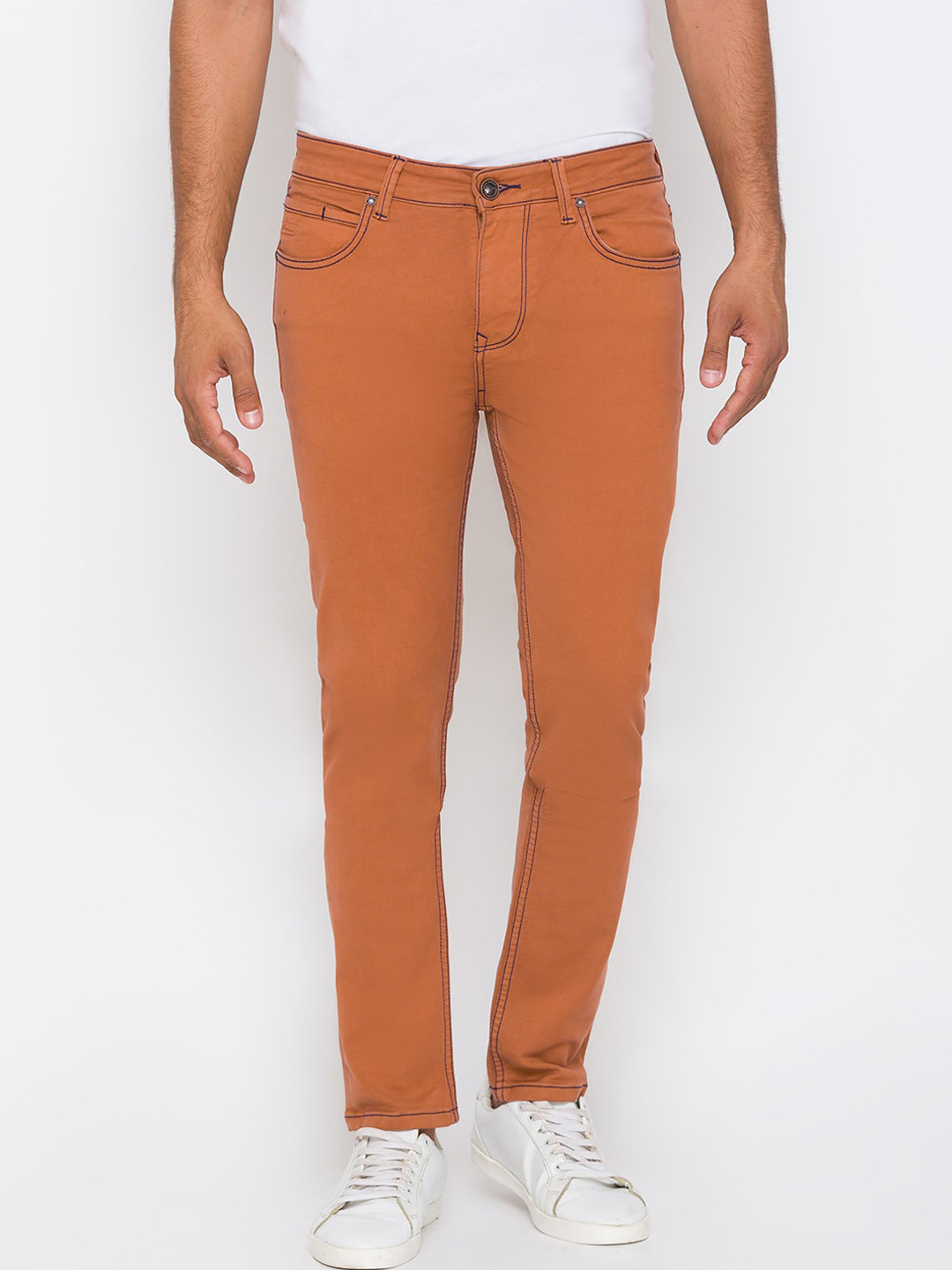 Being Human Men Khaki Slim Fit Jeans