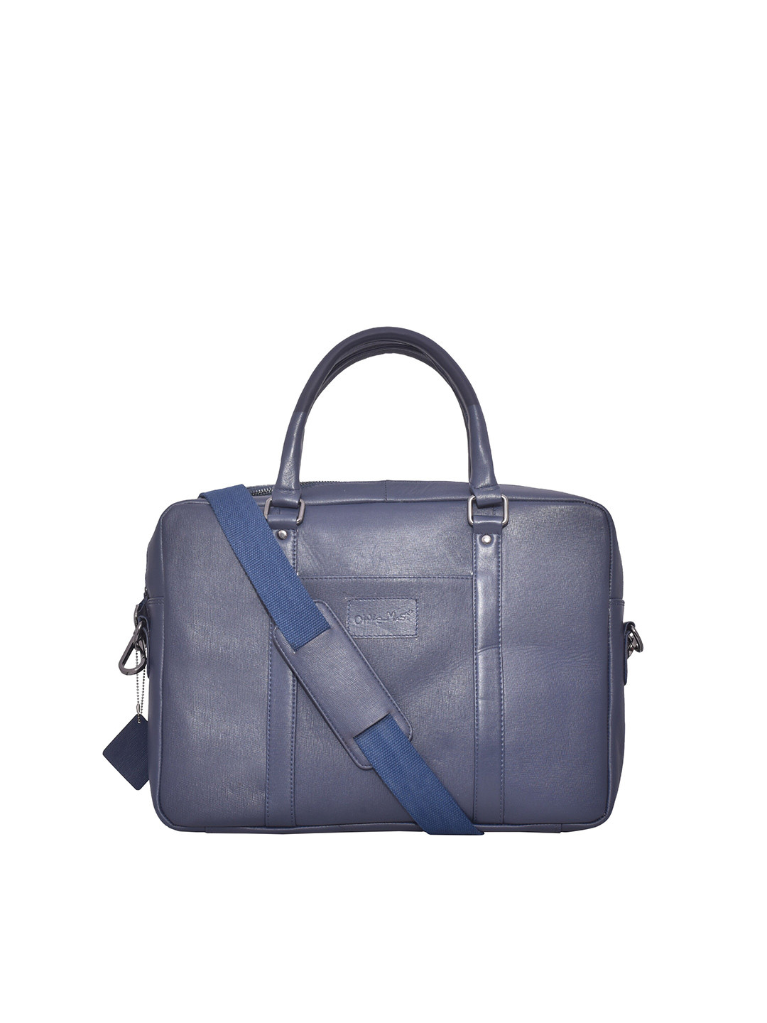 OLIVE MIST Unisex Blue Textured Lap-Top Bag
