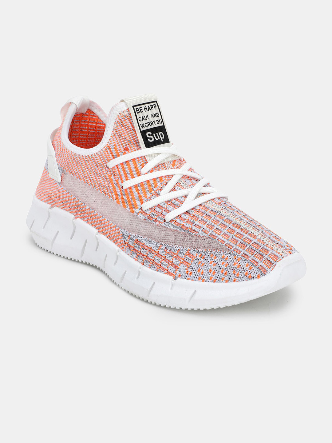 RapidBox Men Orange Sneakers