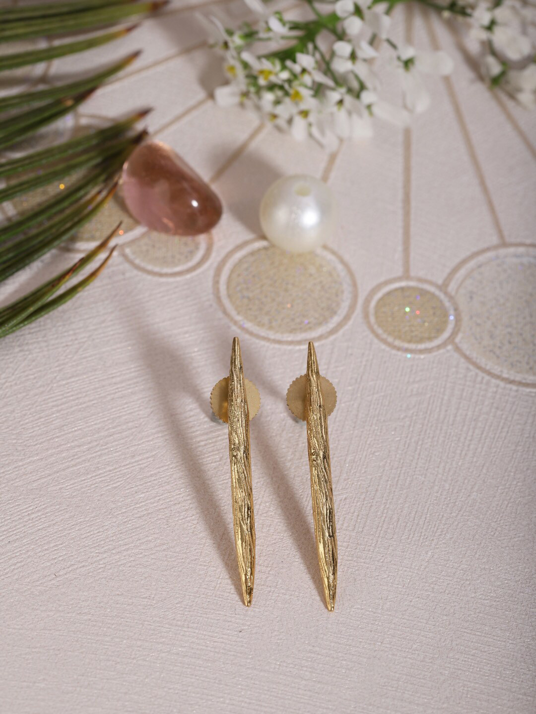 Berserk Women Gold Plated Spear Studs