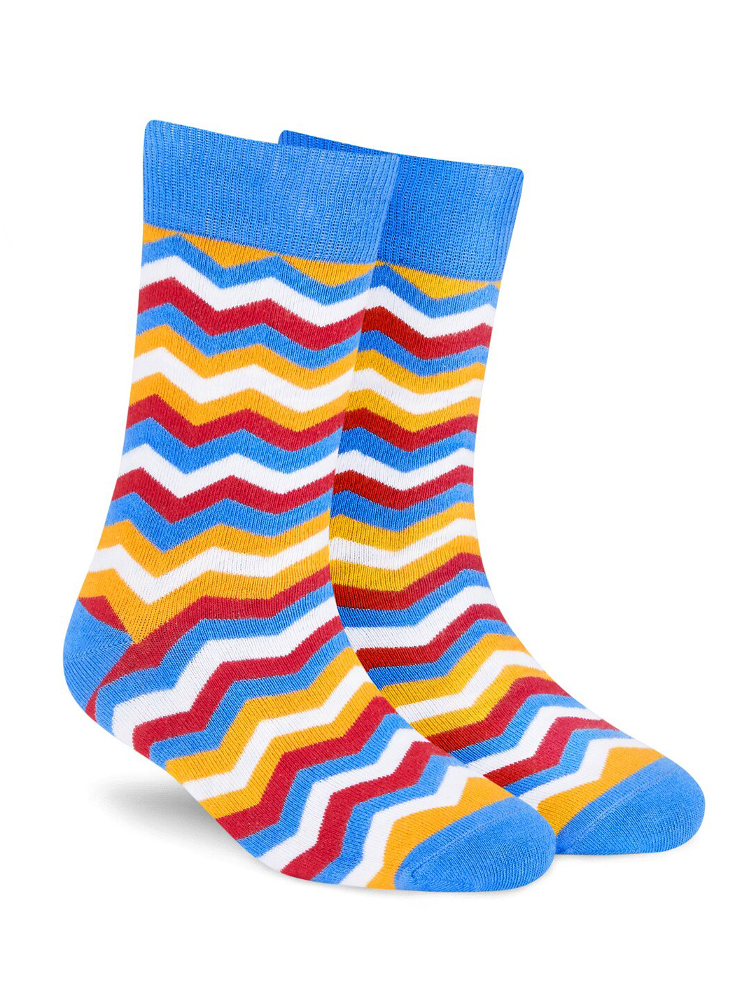 Dynamocks Multicolored Striped Crew Length Socks