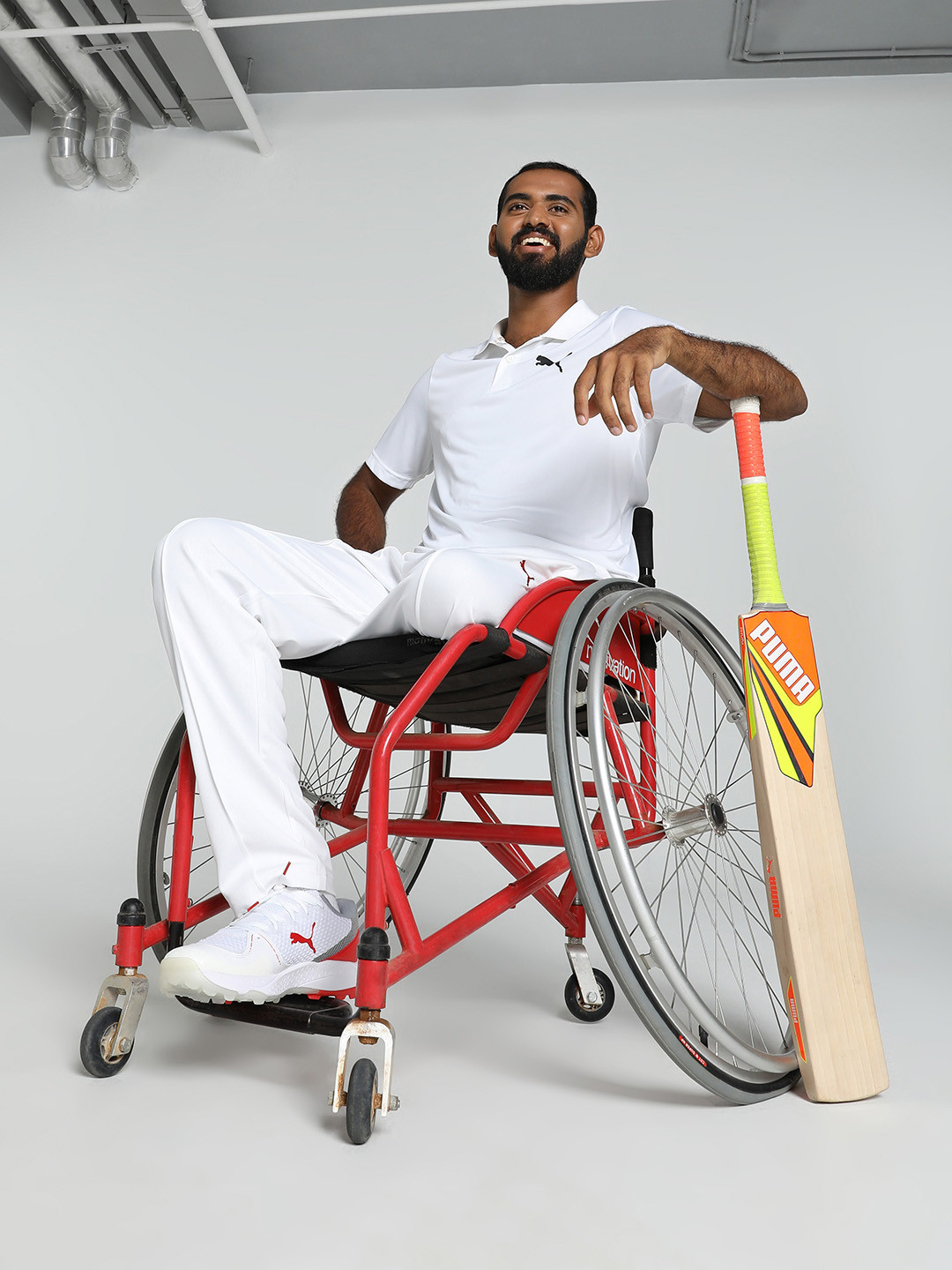 Puma CR Team Men Regular Fit Cricket Polo