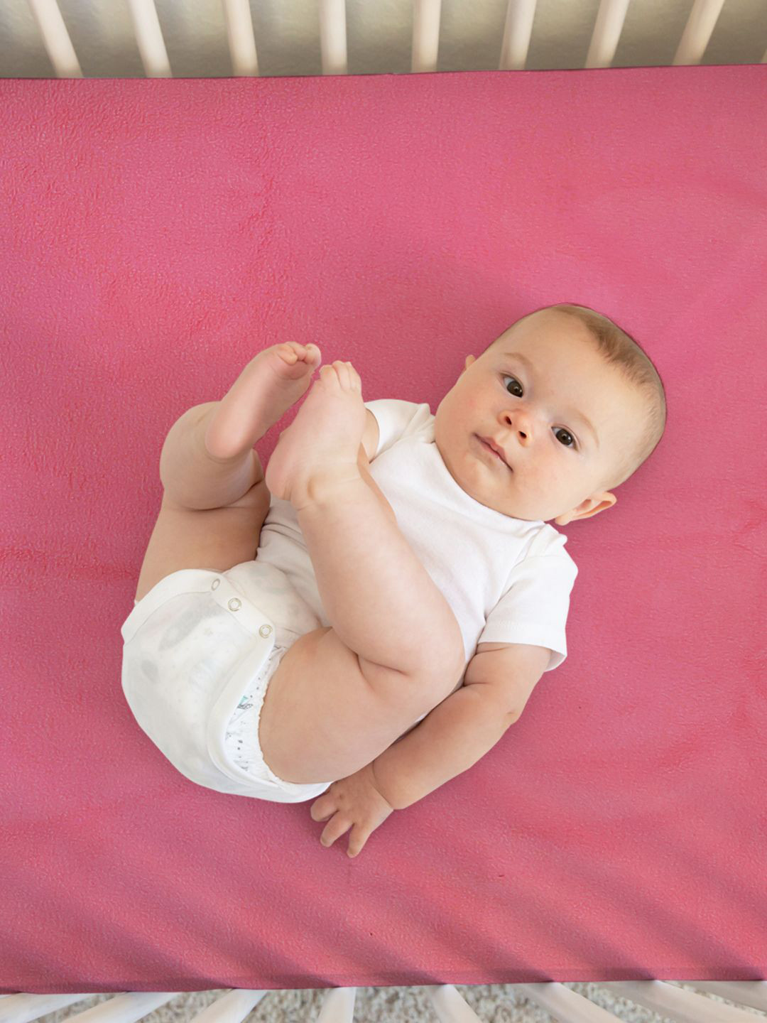 BIANCA Kids Pink Solid King Bed Mattress Protector