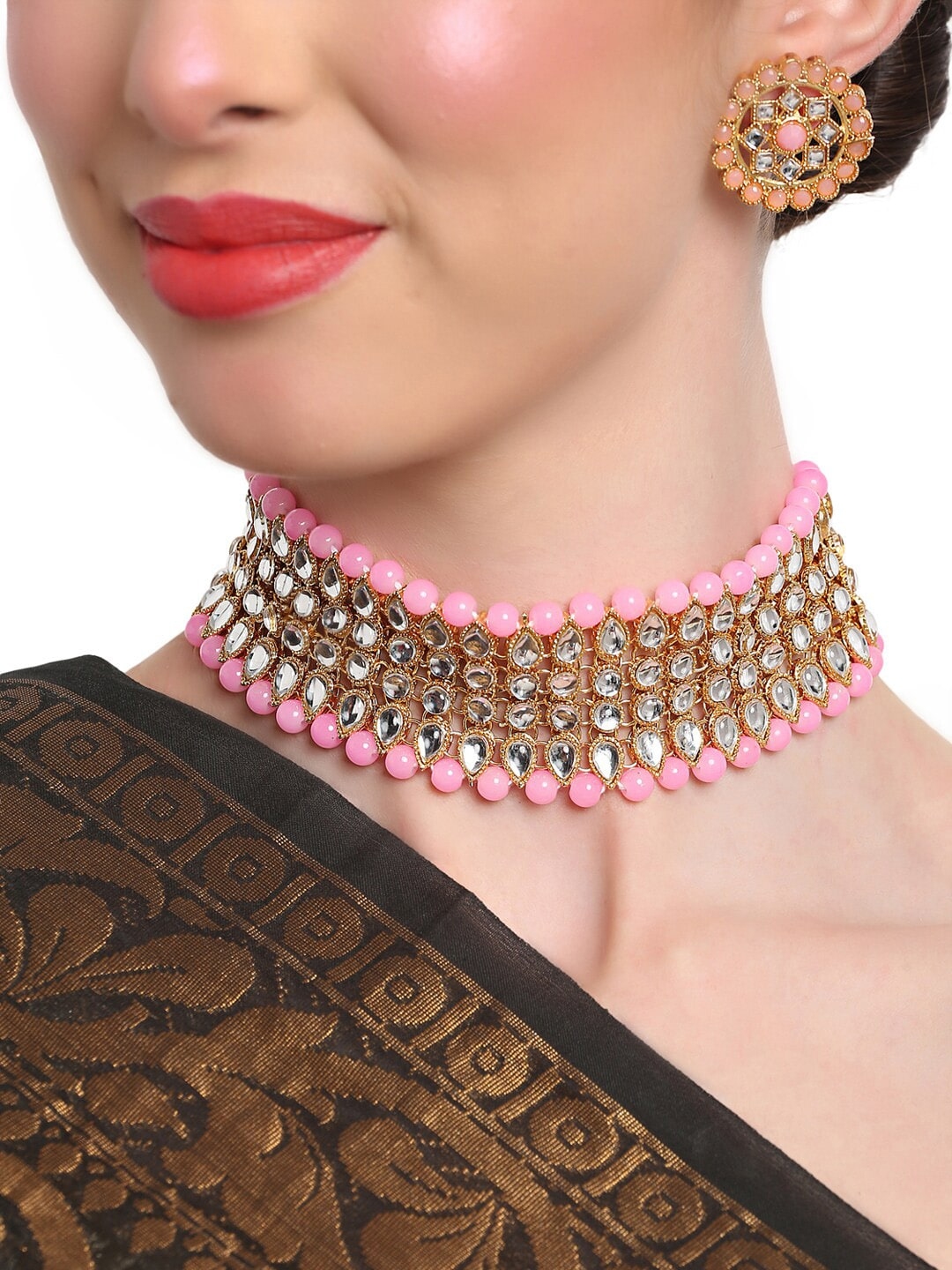 Shining diva kundan necklace store