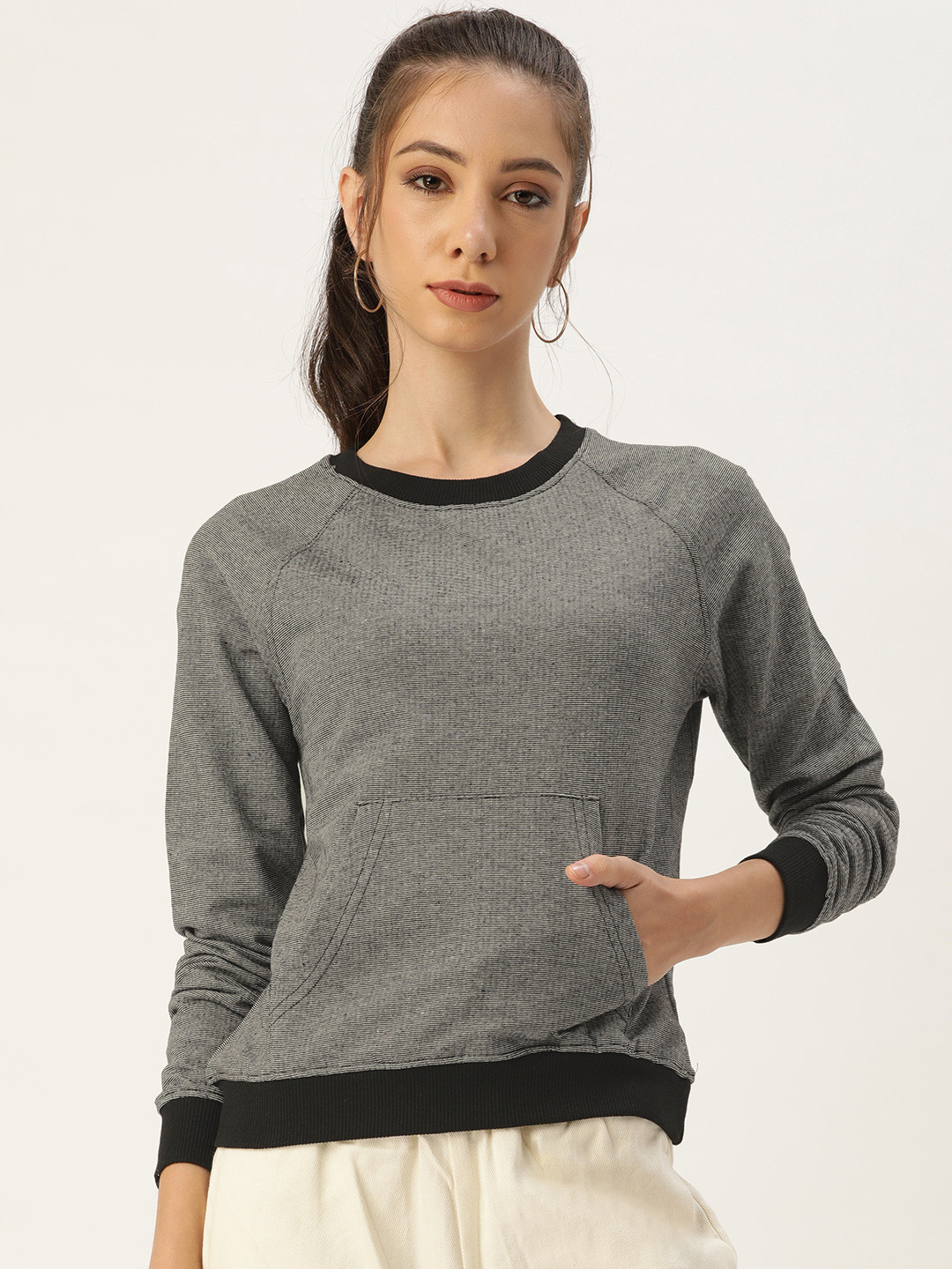 ARISE Women Grey Sweatshirt