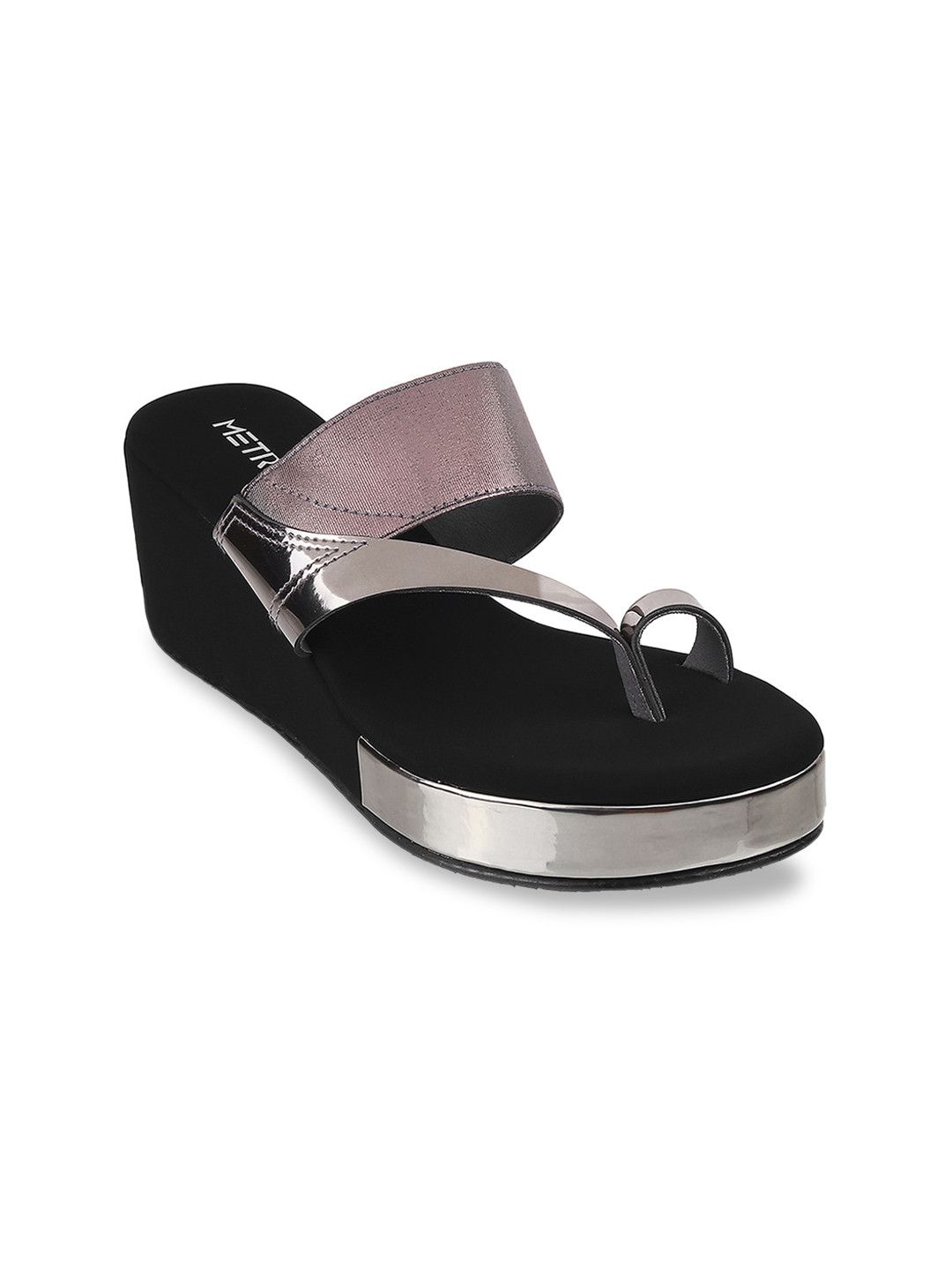 Metro Grey Wedge Heels