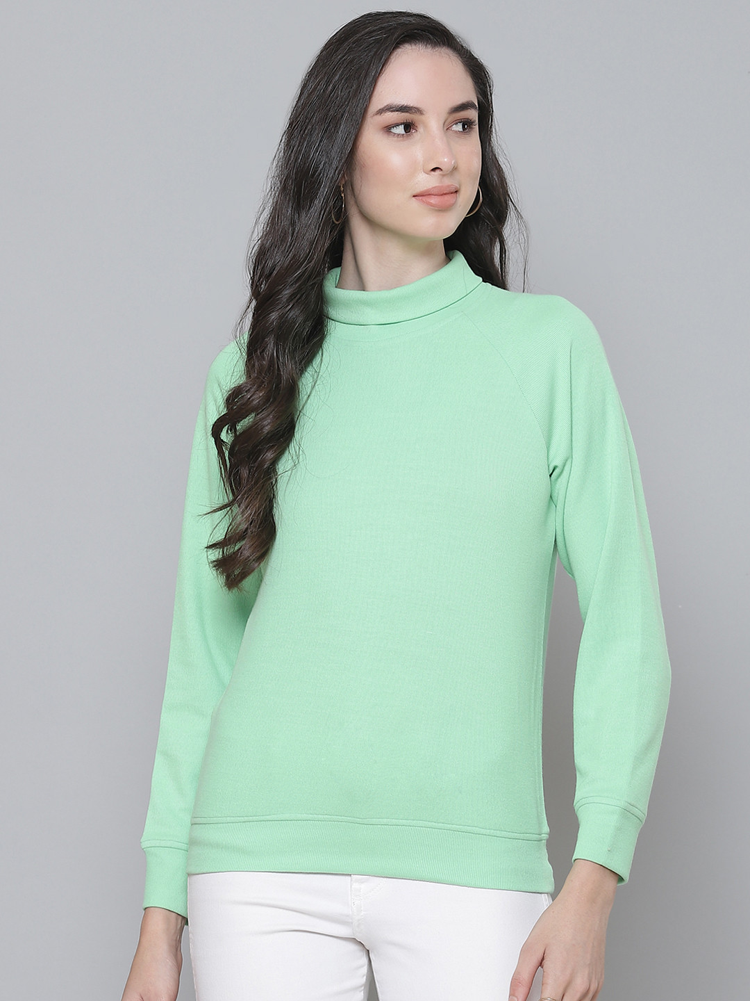 SASSAFRAS Green Ribbed Regular Top