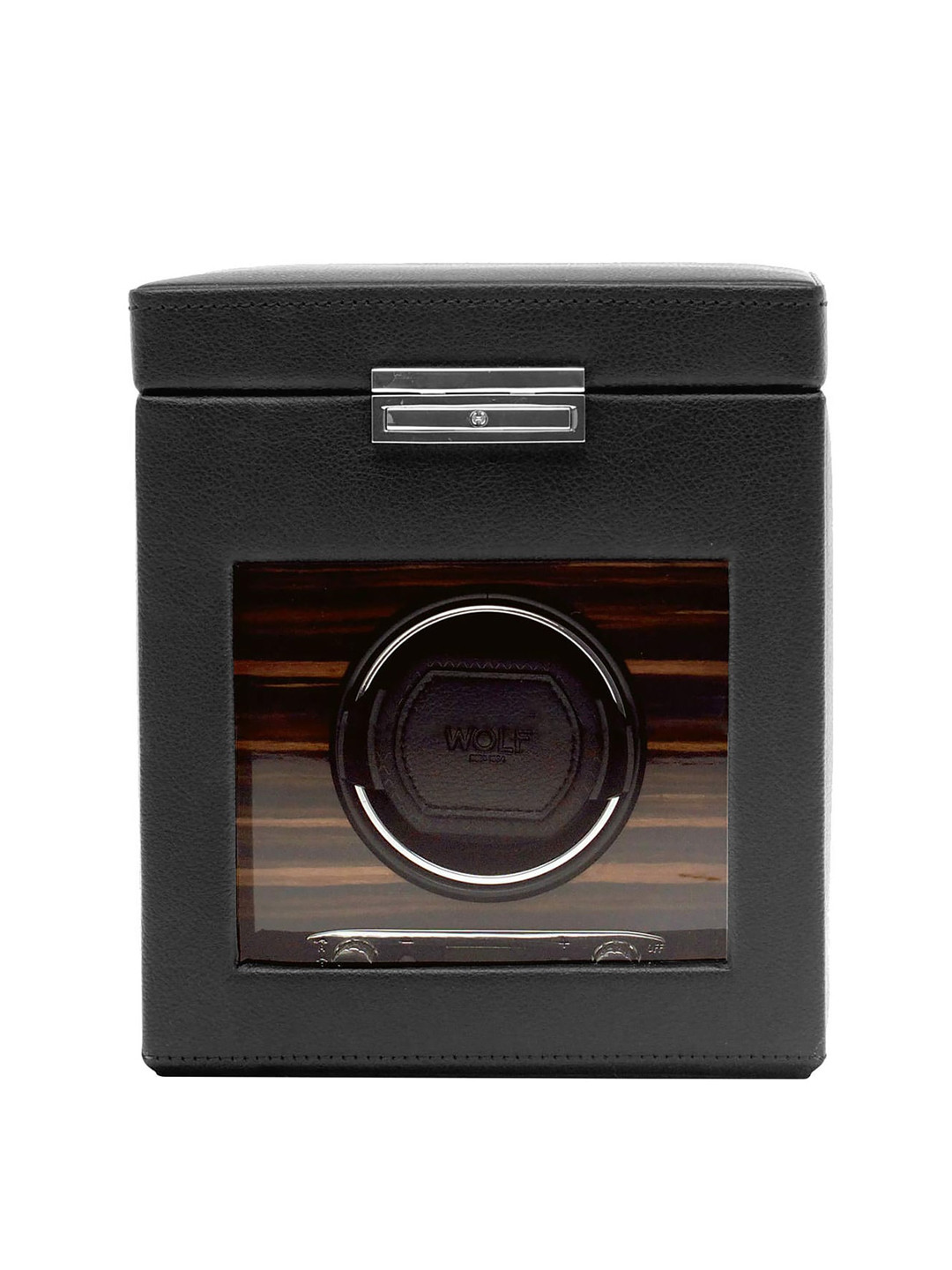 WOLF Black Single Winder With Storage