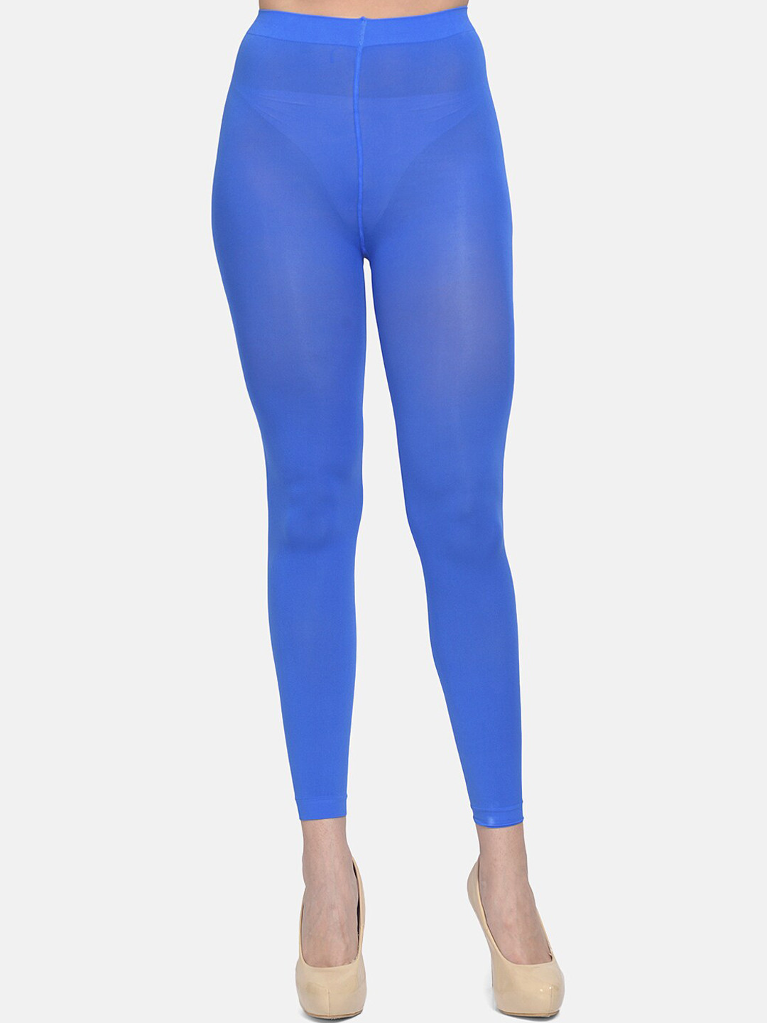 mod & shy Women Blue Solid Pantyhose Stockings