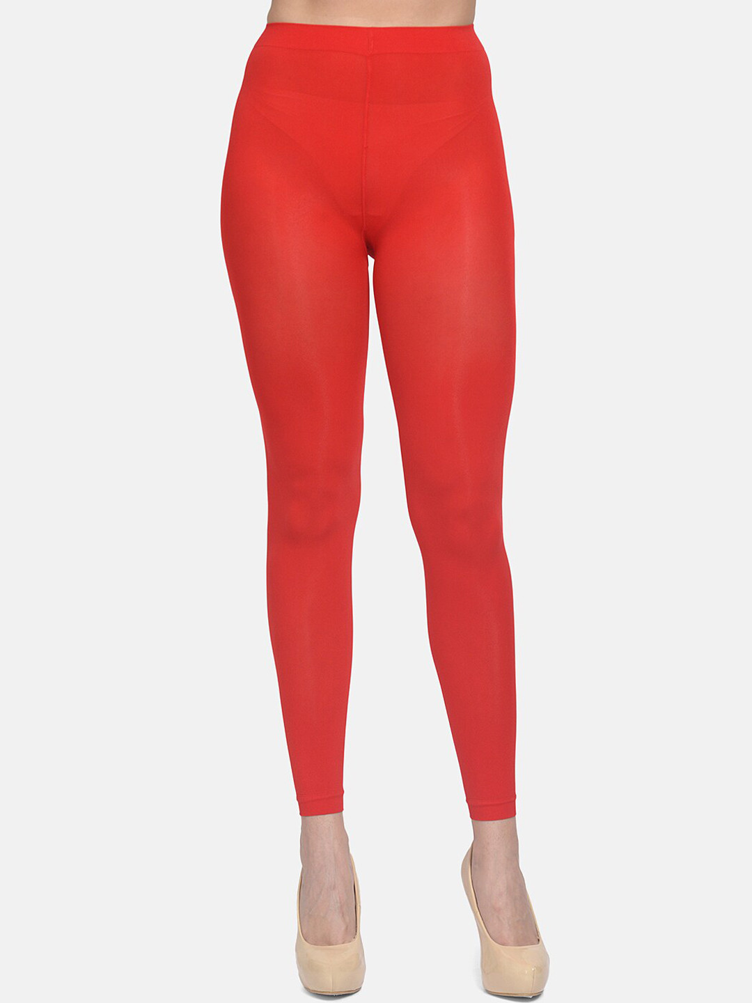 mod & shy Women Red Solid Pantyhose Stockings