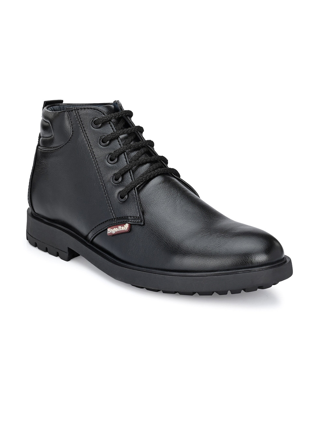 Eego Italy Men Black Printed Flat Boots