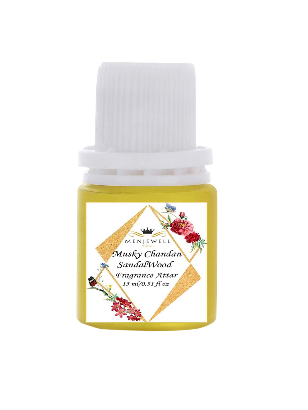 Menjewell Musky Chandan Sandalwood Fragrance Attar 15ml