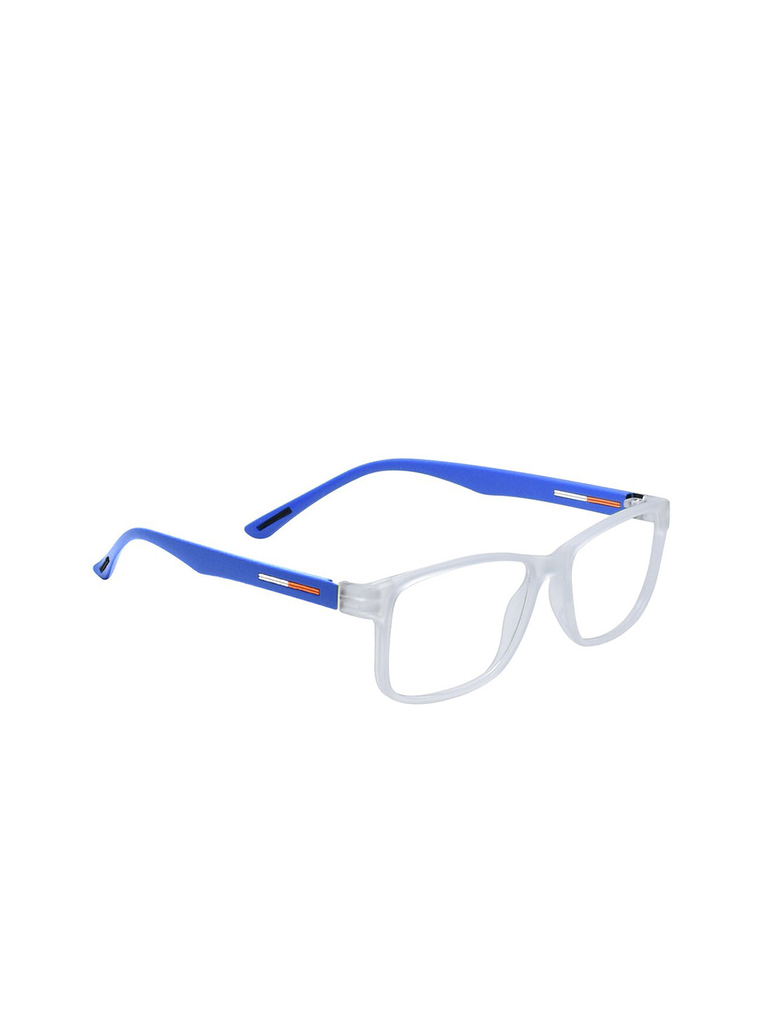 Peter Jones Eyewear Adult White & Blue Full Rim Square Frames