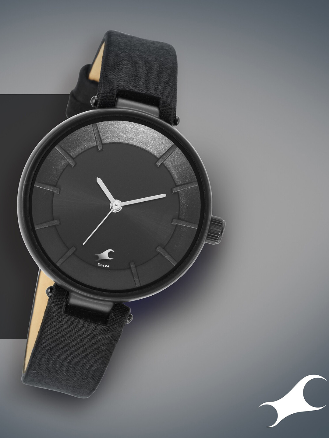 Fastrack Women Black Dial & Straps Analogue Watch 6252PF01