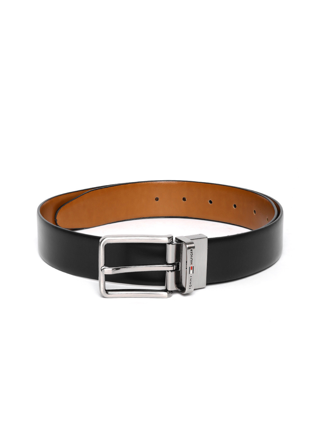 Tommy Hilfiger Men Black Leather Belt