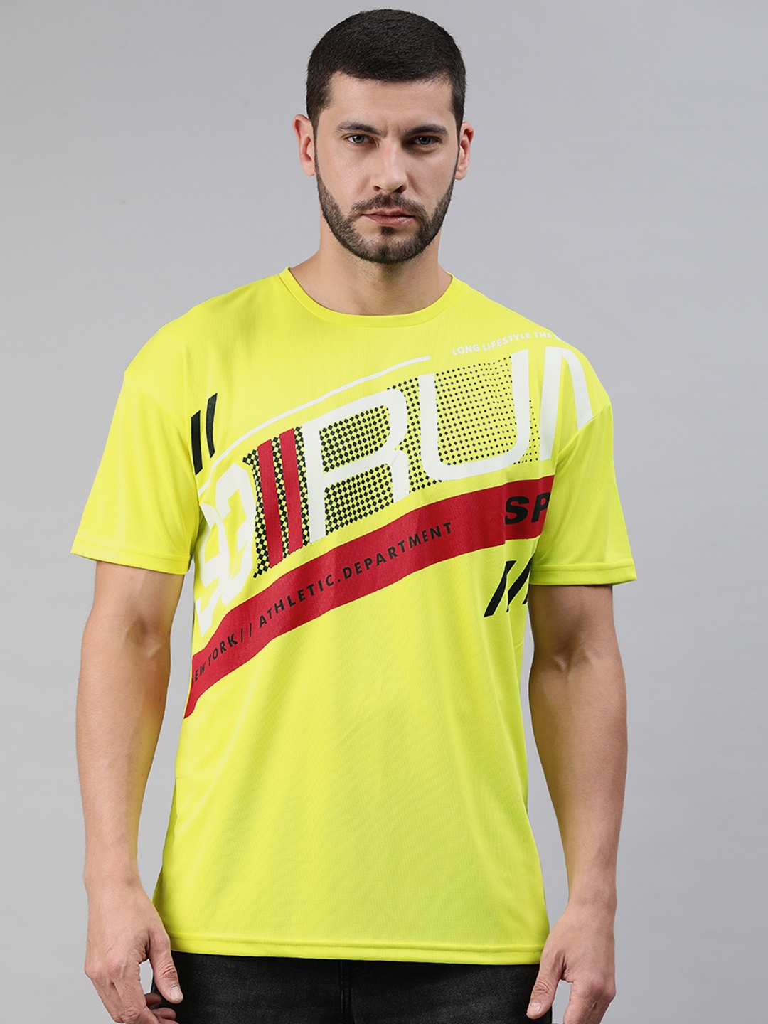 Buy abof Men Lime Green Typography Printed T shirt Tshirts for Men 16060428 Myntra