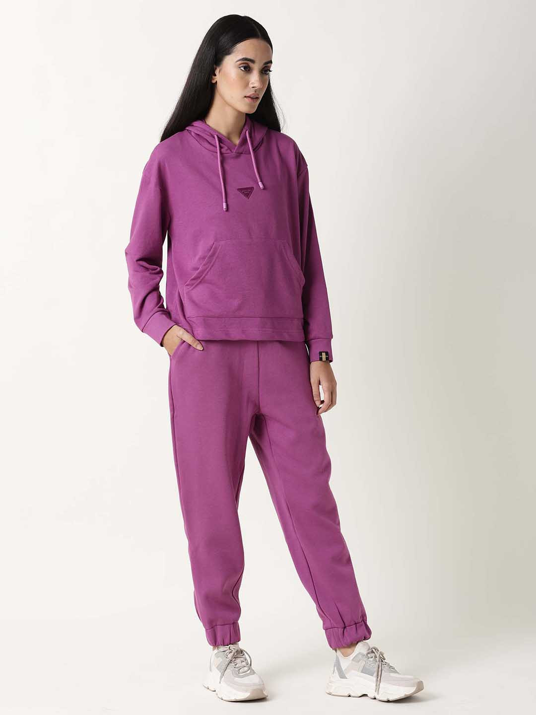 RAREISM Women Purple Solid Joggers