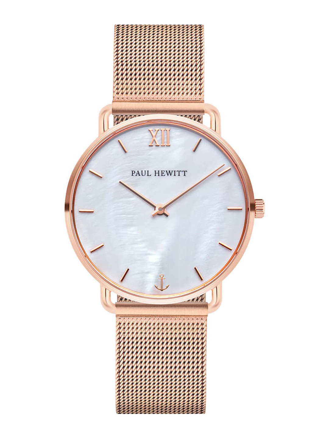PAUL HEWITT Women Rose Gold Stainless Steel Bracelet Style Straps Analogue Watch