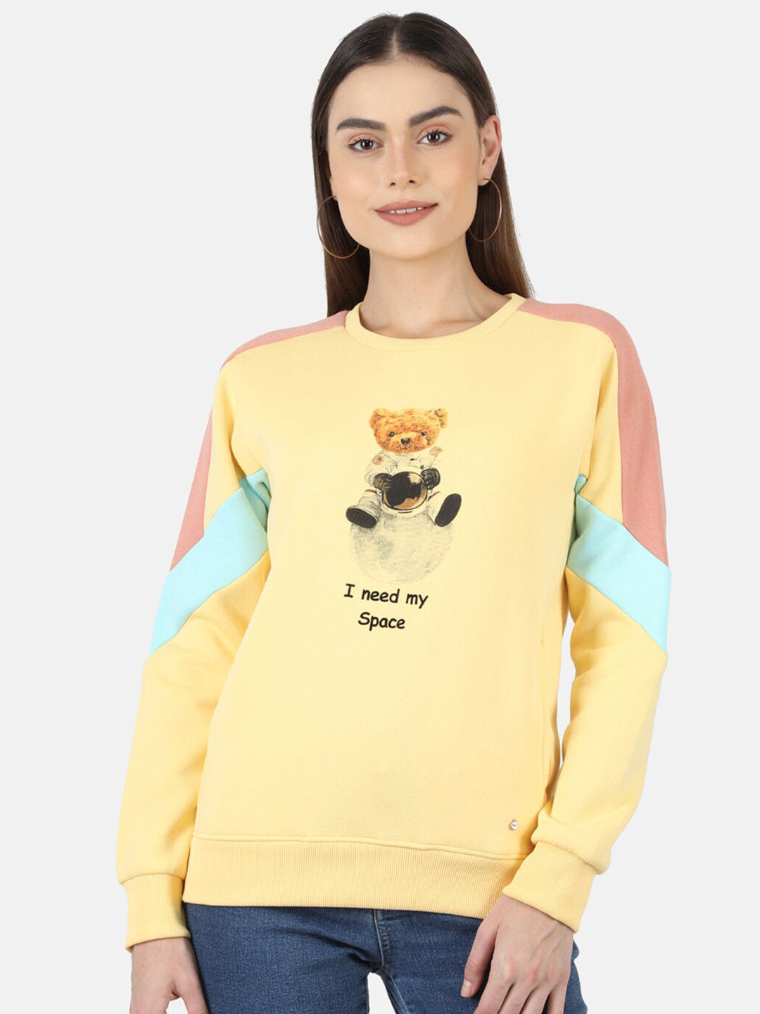 Monte Carlo Women Multicoloured Printed Sweatshirt