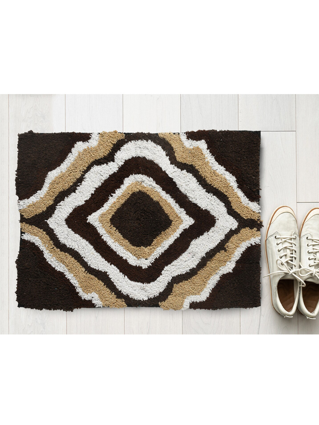 AAZEEM Set of 5 Cotton Door Mat With Anti Skid Latex Spray