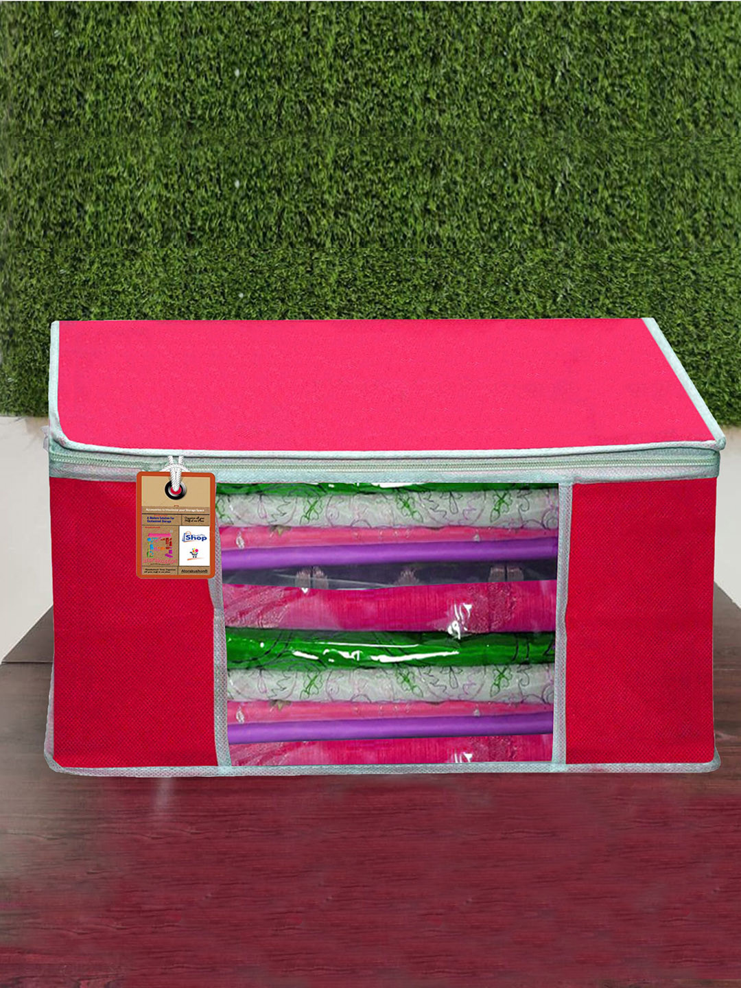 atorakushon Pink Clothes Oraganiser Set of 3