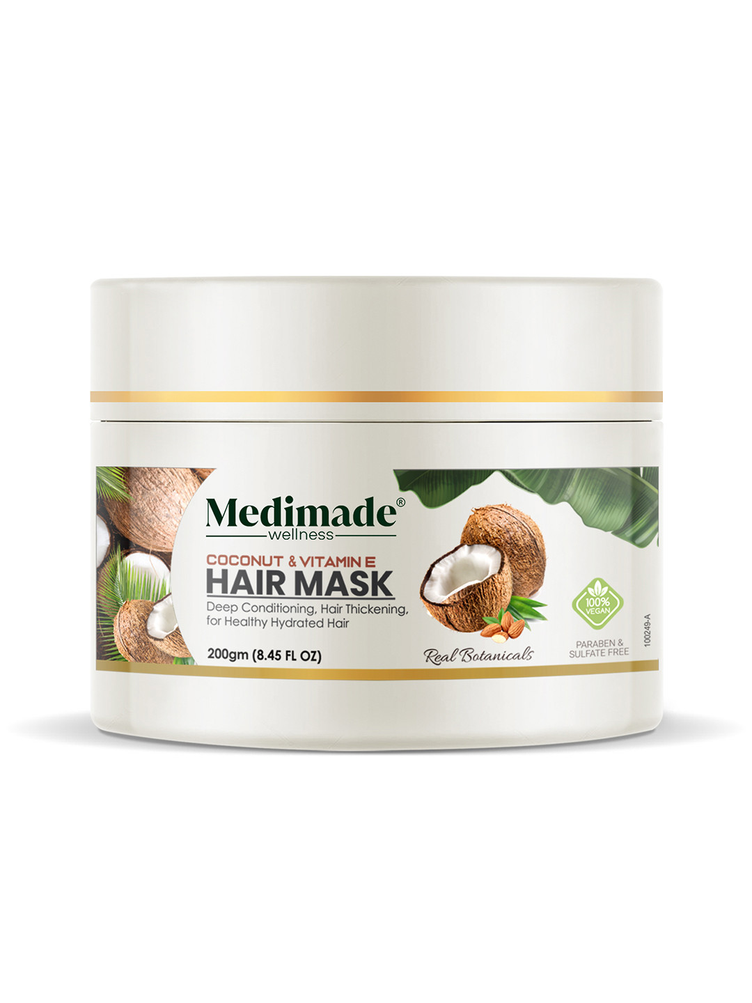 Medimade Unisex White Coconut and Vitamin E Hair Mask - 200 gm