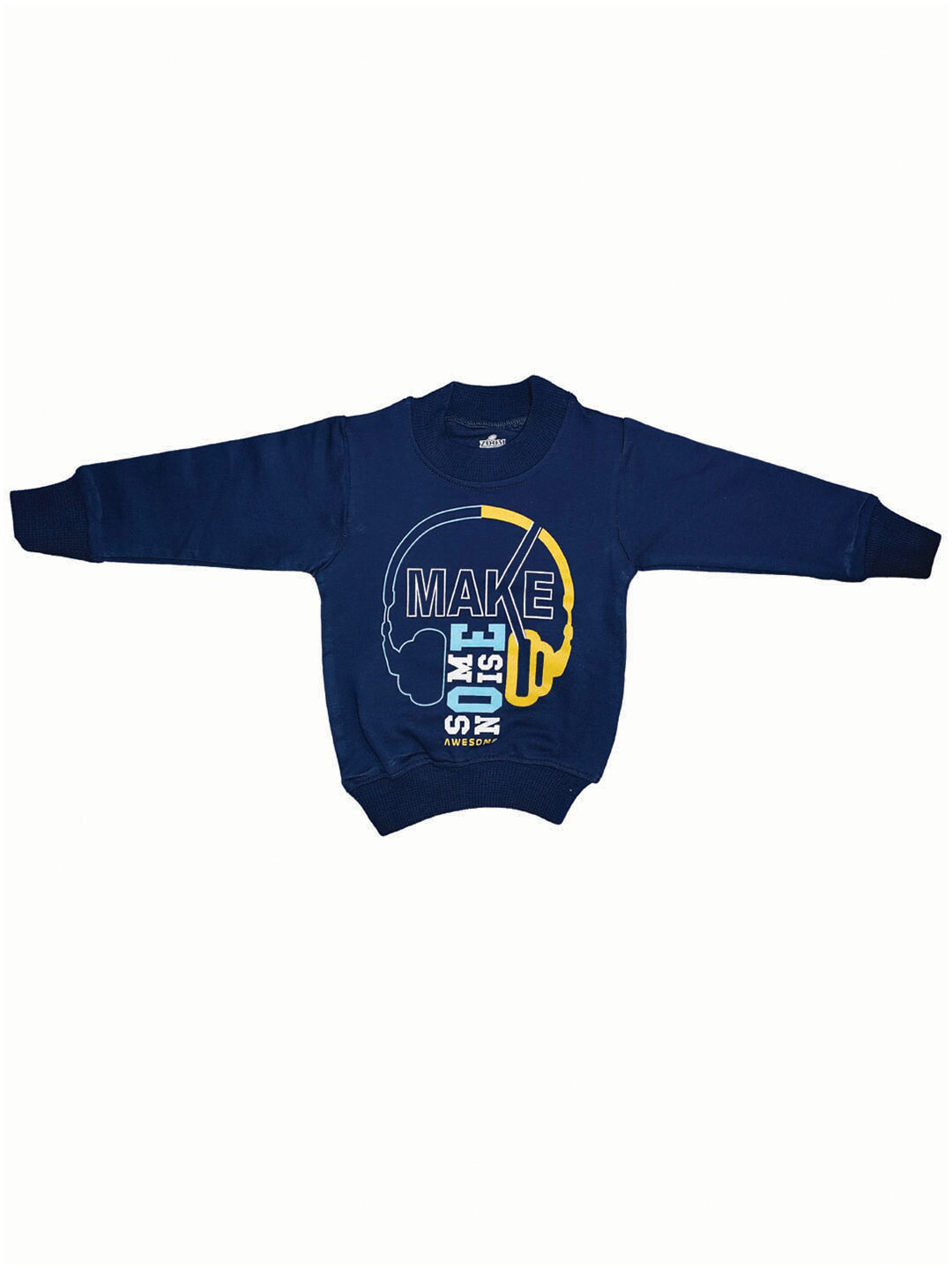 Zoom Minimondo Unisex Kids Navy Blue Printed Sweatshirt